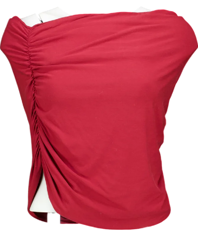 Stylish Savings Bouguessa Red Zerina Top UK S