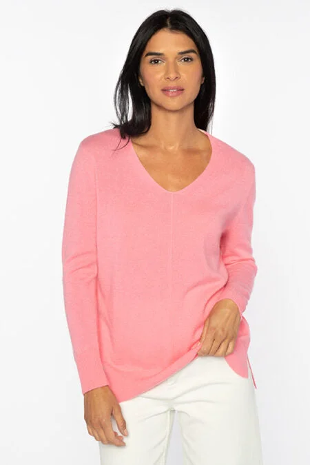 Ride The Style Wave Kinross Cashmere Hi Low Seamed Vee