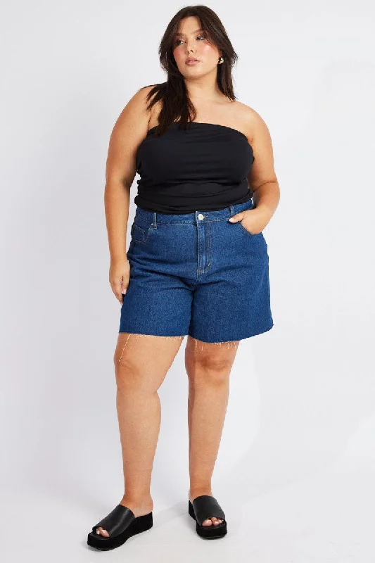 Seasonal Clearance Black Bandeau Top Supersoft