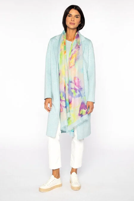 Stylish Looks Kinross Cashmere Bondi Floral Print Scarf
