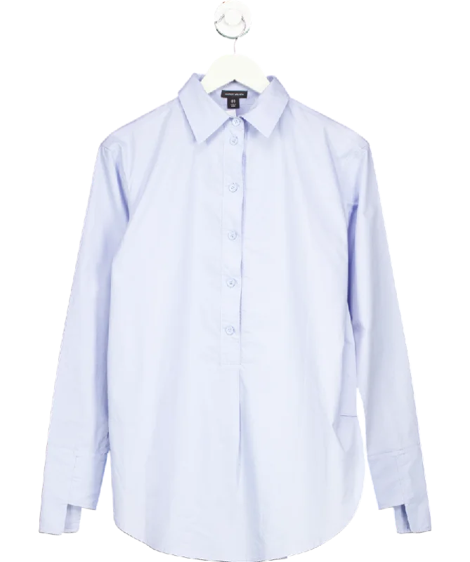 Huge Discounts This Week Karen Millen Blue 100% Cotton Shirt UK 6