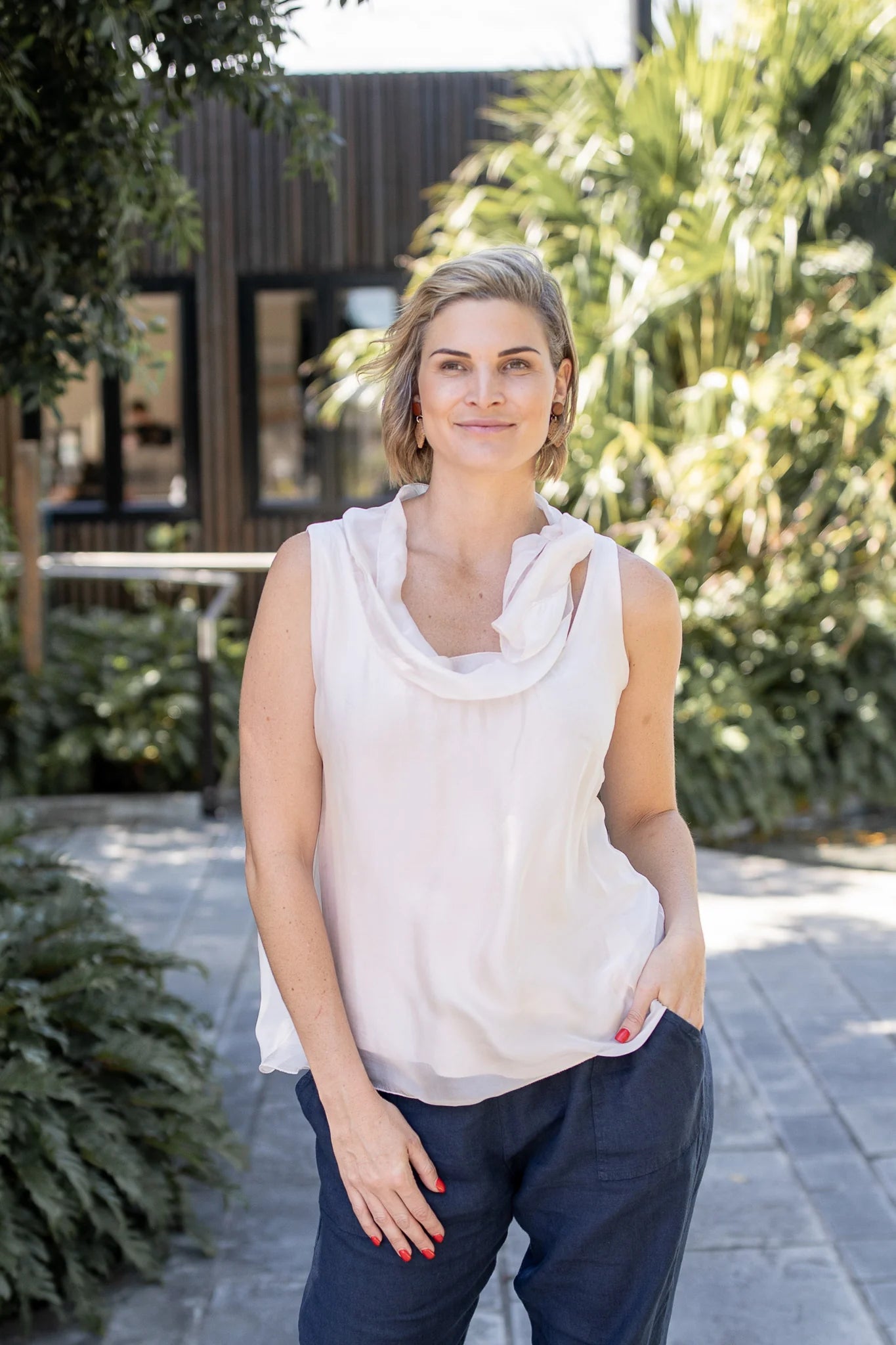 Refined Fashion Sale Marina Silk Top