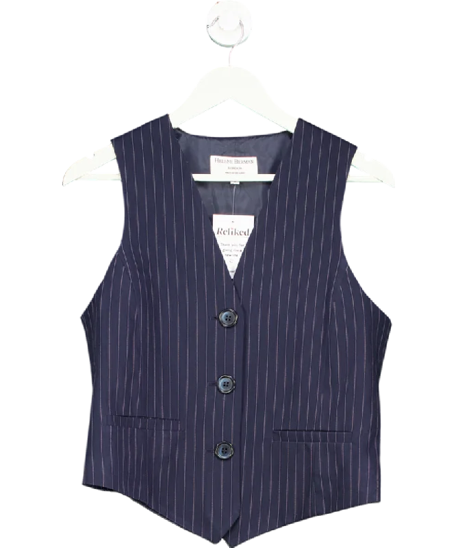 Special Offers, Don't Miss Helene Berman Blue Pinstripe Waistcoat UK S