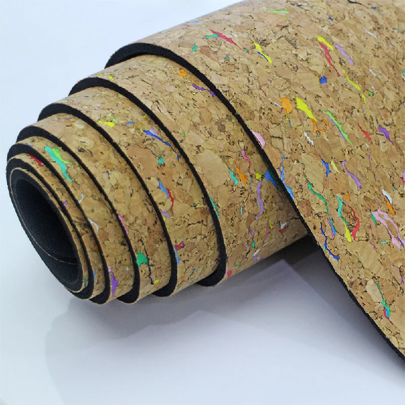 Feel The Difference With Premium Yoga Gear Deals Colorful Cork Natural Rubber Yoga Mat - 5MM 183*61CM Feel The Difference With Premium Yoga Gear Deals Colorful Cork Natural Rubber Yoga Mat - 5MM 183*61CM