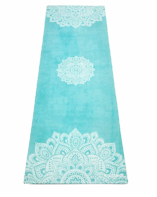 Style And Support For Every Pose At Special Discounts Combo Yoga Mat: 2-in-1 (Mat + Towel) - Mandala Turquoise Style And Support For Every Pose At Special Discounts Combo Yoga Mat: 2-in-1 (Mat + Towel) - Mandala Turquoise