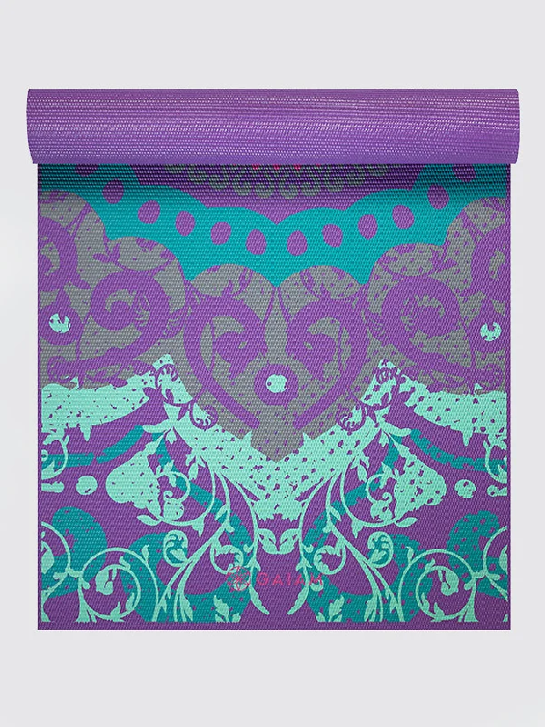 Affordable Luxury For Every Yoga Session Gaiam Moroccan Garden Yoga Mat 4mm