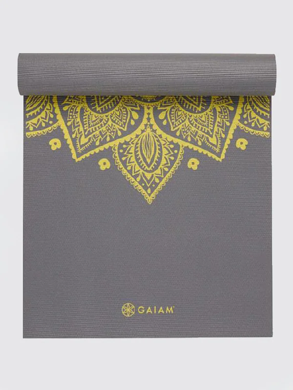 Find Balance With Our Yoga Discounts Gaiam Premium Citron Sundial Yoga Mat 6mm