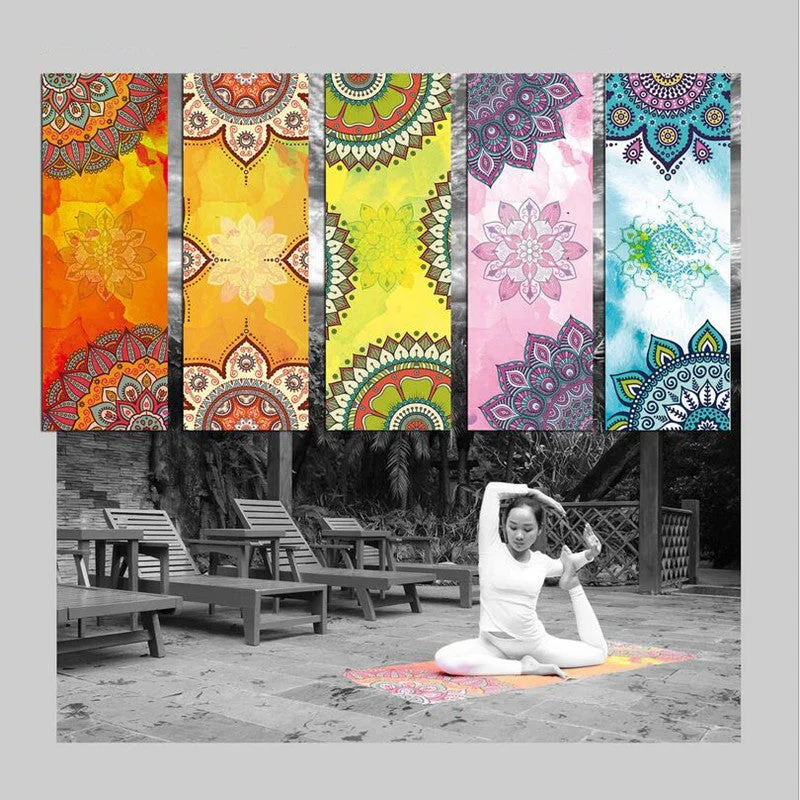 Unbeatable Discounts On Yoga Must-Haves Lovely Pattern Yoga Mat Towel