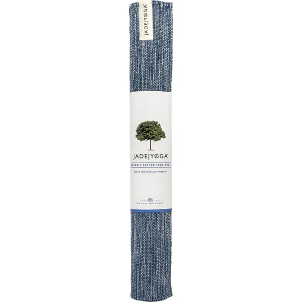 Comfort, Quality, And Savings In Every Pose Organic Cotton Yoga Rug, Indigo - 72"