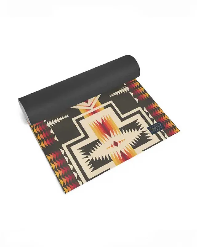 Move With Confidence, Save With Ease Pendleton X Harding Black Yoga Mat