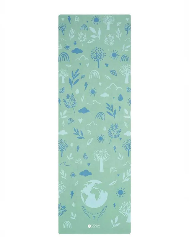 Flexible Fashion For Every Pose At Special Prices Combo Yoga Mat - 2-in-1 (Mat + Towel) - Earth Green