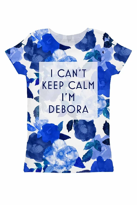 Stretch, Move, And Save On Yoga Clothing Blue Blood Customized NAME Zoe T-Shirt - Women Stretch, Move, And Save On Yoga Clothing Blue Blood Customized NAME Zoe T-Shirt - Women