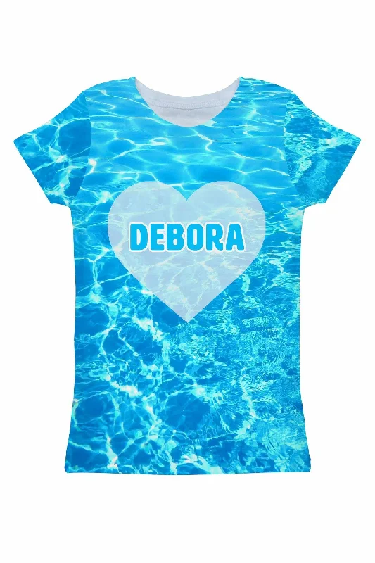 Shop High-Quality Yoga Apparel At Exclusive Discounts Harmony Song Customized NAME Zoe Blue T-Shirt - Women Shop High-Quality Yoga Apparel At Exclusive Discounts Harmony Song Customized NAME Zoe Blue T-Shirt - Women