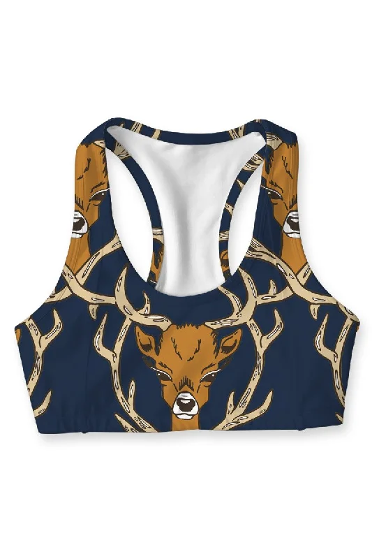 Unmissable Deals On Flexible Yoga Apparel Hello My Deer Stella Navy Seamless Racerback Sport Yoga Bra - Women Unmissable Deals On Flexible Yoga Apparel Hello My Deer Stella Navy Seamless Racerback Sport Yoga Bra - Women