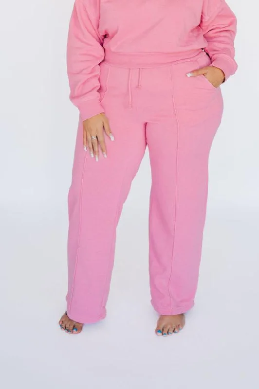 Flex Your Budget With Premium Yoga Clothing Deals Saturday Afternoon Relaxed Sweatpants - Pink Flex Your Budget With Premium Yoga Clothing Deals Saturday Afternoon Relaxed Sweatpants - Pink