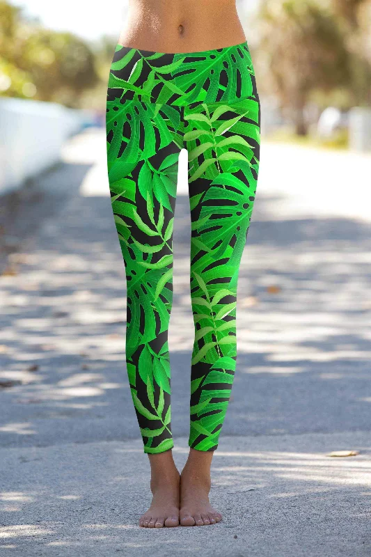 Limited-Time Sale On Stylish Yoga Apparel Jungle Night Lucy Printed Performance Yoga Leggings - Women Limited-Time Sale On Stylish Yoga Apparel Jungle Night Lucy Printed Performance Yoga Leggings - Women