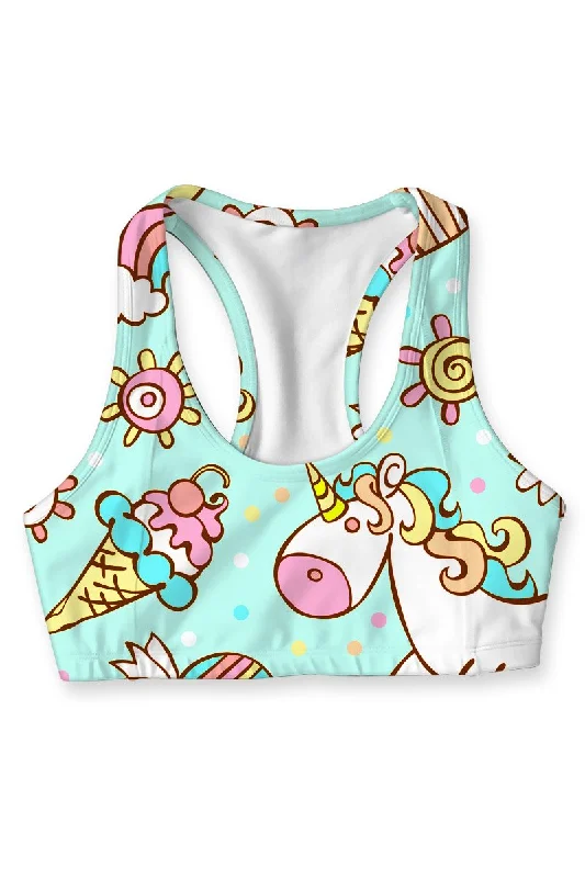 Flexibility Meets Affordability In Our Yoga Wear Sale My Friend Unicorn Stella Seamless Racerback Sport Yoga Bra - Women Flexibility Meets Affordability In Our Yoga Wear Sale My Friend Unicorn Stella Seamless Racerback Sport Yoga Bra - Women