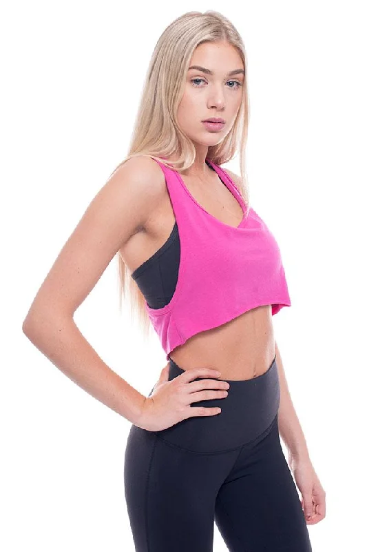 Flow In Comfort With Stylish Discounts Bamboo Crop Racerback Tank