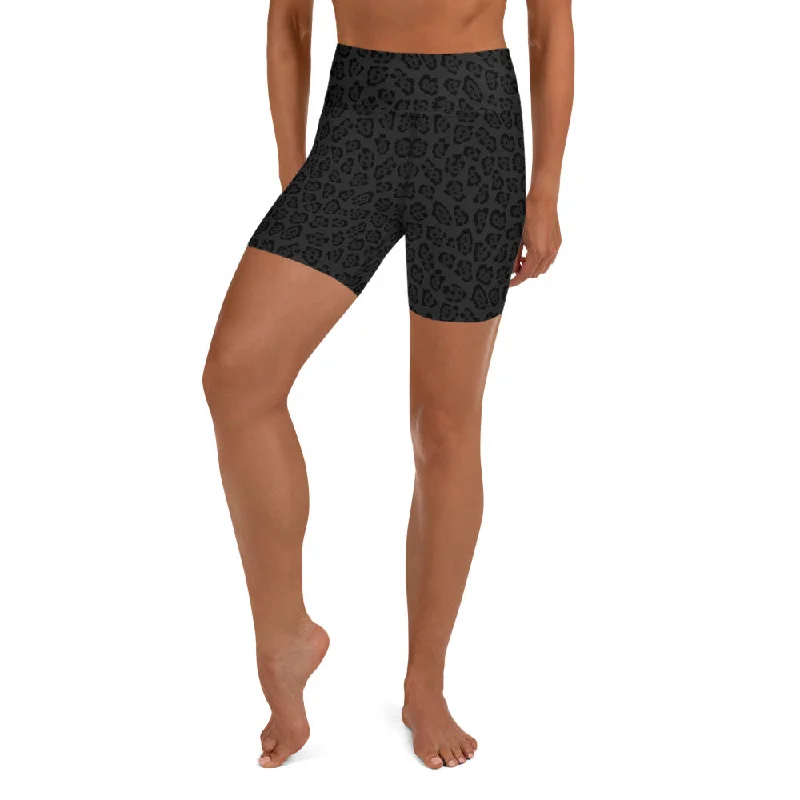 The Best Yoga Wear At The Best Prices Black Jaguar High Waist Yoga Shorts