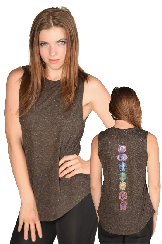 Unbeatable Deals On Breathable Yoga Apparel Black Linen Blend Full Chakra Back Boyfriend Tee Unbeatable Deals On Breathable Yoga Apparel Black Linen Blend Full Chakra Back Boyfriend Tee