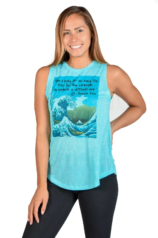Premium Yoga Wear At Special Discounts Bruce Lee On Linen Boyfriend Tee