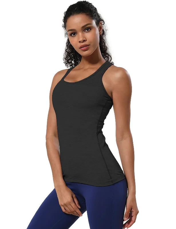 Flow Into Savings With Trendy Yoga Apparel Racerback Athletic Tank Tops heathercharcoal Flow Into Savings With Trendy Yoga Apparel Racerback Athletic Tank Tops heathercharcoal