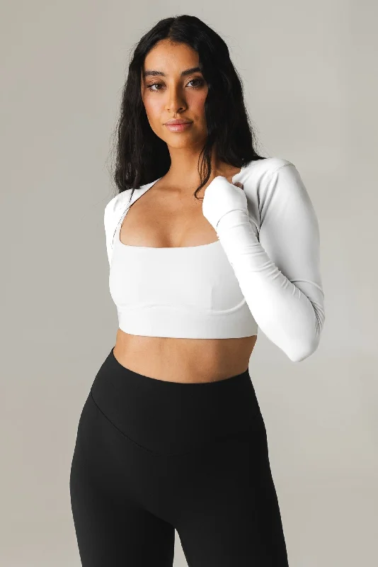 Upgrade Your Yoga Wardrobe For Less Cloud II™ Shrug - Snow