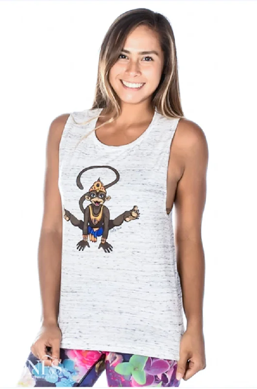 Look Good, Feel Good, And Save Big Hanuman Titibhasana FLOWY SCOOP BOYFRIEND TEE