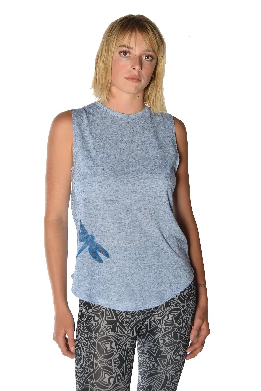 Embrace Comfort With Yoga Wear On Sale Dragonfly boyfriend tank