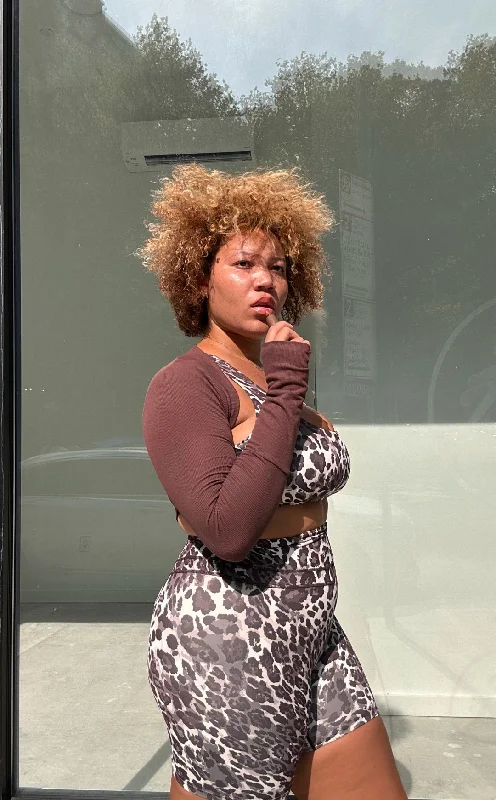 Elevate Your Style And Practice For Less Vitality Easy Rib Shrug - Cocoa