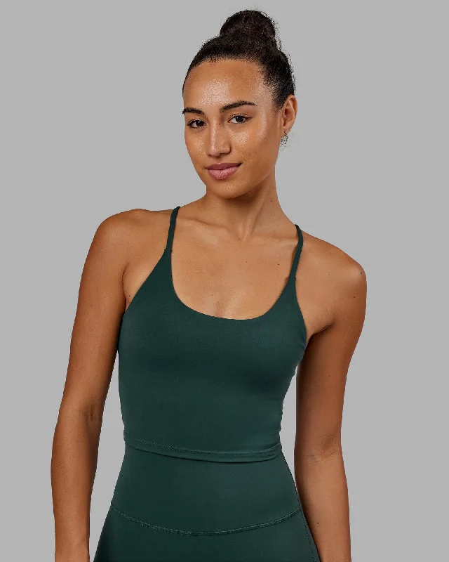 Flow Into Savings With Trendy Yoga Apparel Elixir Active Tank - Vital Green