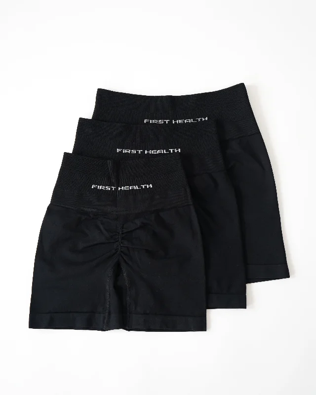 Move With Confidence In Discounted Yoga Outfits Enhance Biker Shorts 5” - Licorice 3 Pack Move With Confidence In Discounted Yoga Outfits Enhance Biker Shorts 5” - Licorice 3 Pack