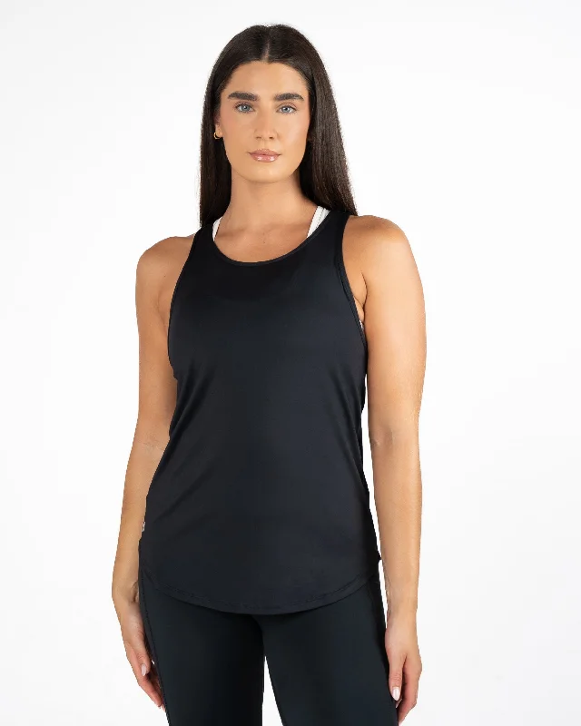 Sweat In Style With Yoga Clothing Discounts Extra Mile Tank - Black