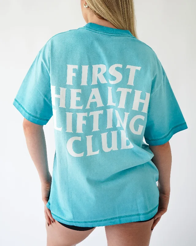 The Best Yoga Wear At The Best Prices Lifting Club Tee - Turquoise