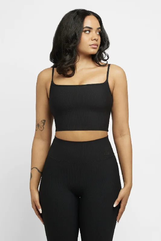 Flex Your Budget With Premium Yoga Clothing Deals LUXRIB™ Square Neck Midi