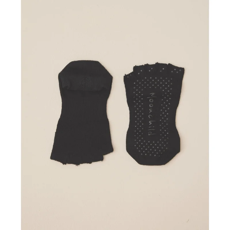 Stretch, Strengthen, And Save Today Moonchild Grip Socks - Low Rise - Open Toe - Onyx Black Stretch, Strengthen, And Save Today Moonchild Grip Socks - Low Rise - Open Toe - Onyx Black