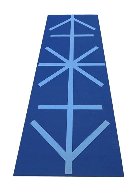 Elevate Your Experience With Must-Have Yoga Gear Premium Printed 1/4 Inch Alignment Yoga Mat by YOGA Accessories