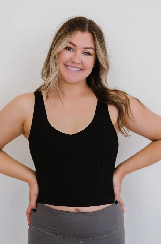 Unmissable Deals On Flexible Yoga Apparel Brami V-Neck Crop - Black