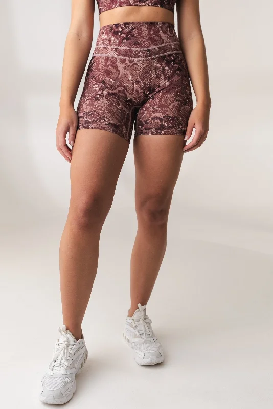 Affordable Yoga Fashion For Every Pose Vitality Revive Volley Short - Wine Serpent
