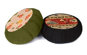 The Right Yoga Tools At The Right Price Round Printed Cotton Zafu Meditation Cushion The Right Yoga Tools At The Right Price Round Printed Cotton Zafu Meditation Cushion