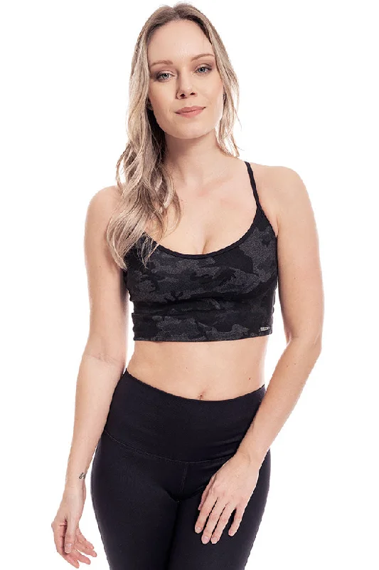 Premium Yoga Wear At Special Discounts Shadow Trooper Cross Back Crop Cami Bra