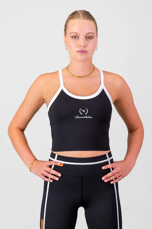 Embrace Comfort With Yoga Wear On Sale Supportive Tank - Black & White