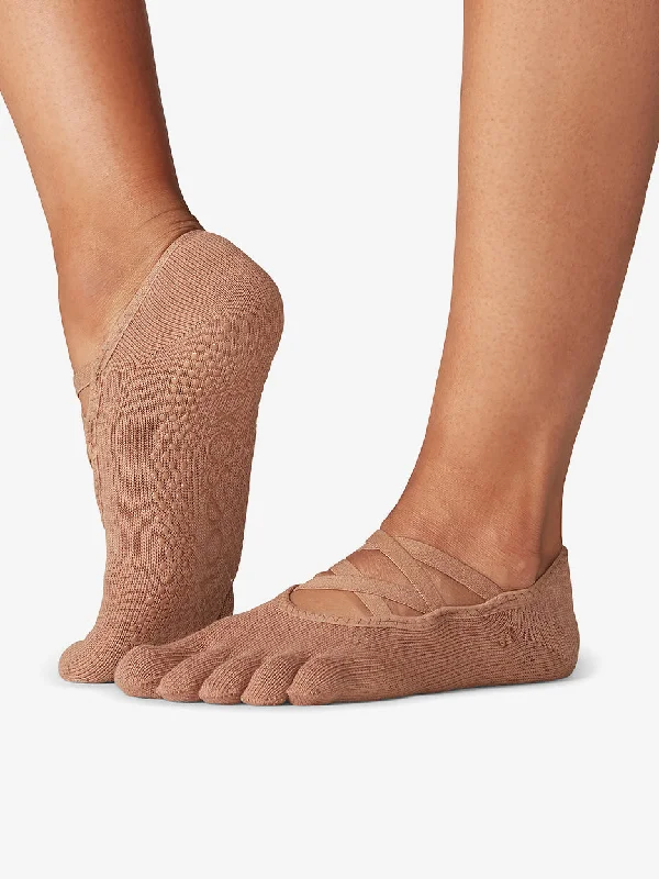 High-Quality Yoga Accessories At Budget-Friendly Prices Toesox Grip Full Toe Elle - Natural