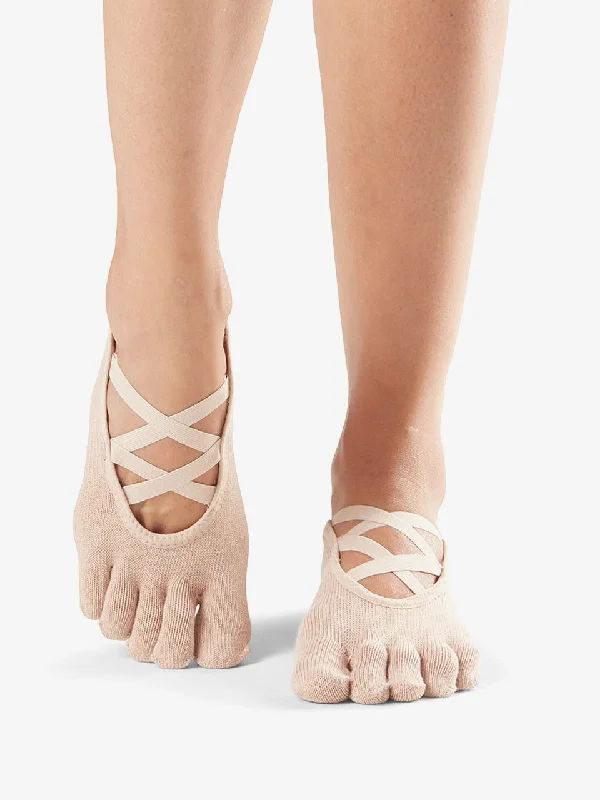Upgrade Your Practice With Discounted Yoga Props Toesox Grip Full Toe Elle - Ballet Nude