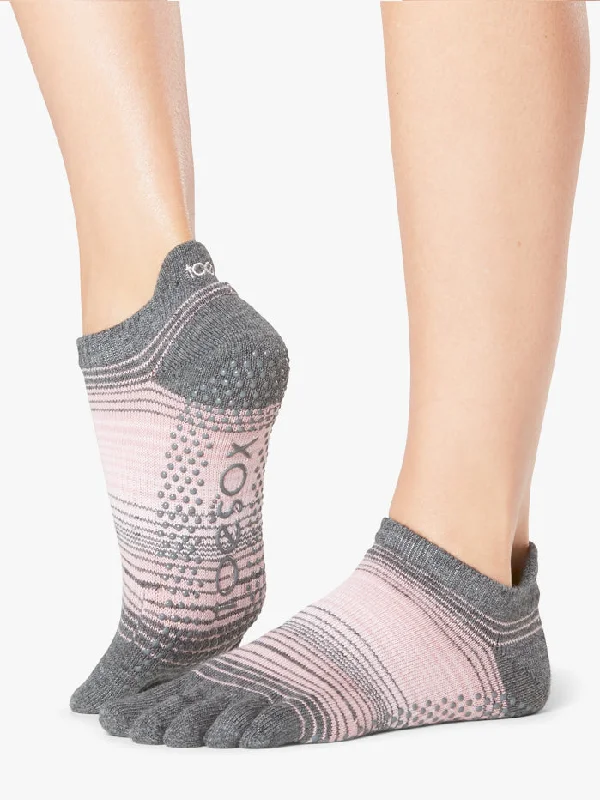 Lightweight, Breathable, And Now More Affordable ToeSox Grip Full Toe Low Rise - Echo Lightweight, Breathable, And Now More Affordable ToeSox Grip Full Toe Low Rise - Echo