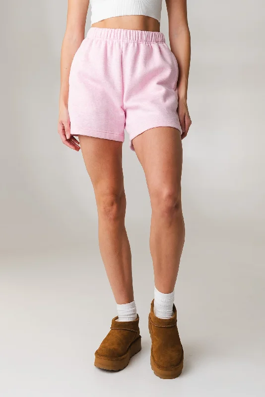 Embrace Comfort With Yoga Wear On Sale Vitality Uni Cozy Short - Bubblegum Marl