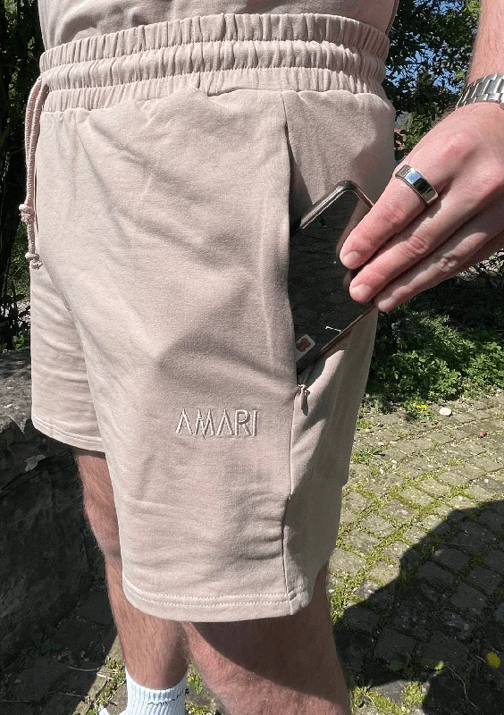 Find Your Perfect Fit With Discounted Yoga Outfits Unisex Sweats Shorts - Mocha