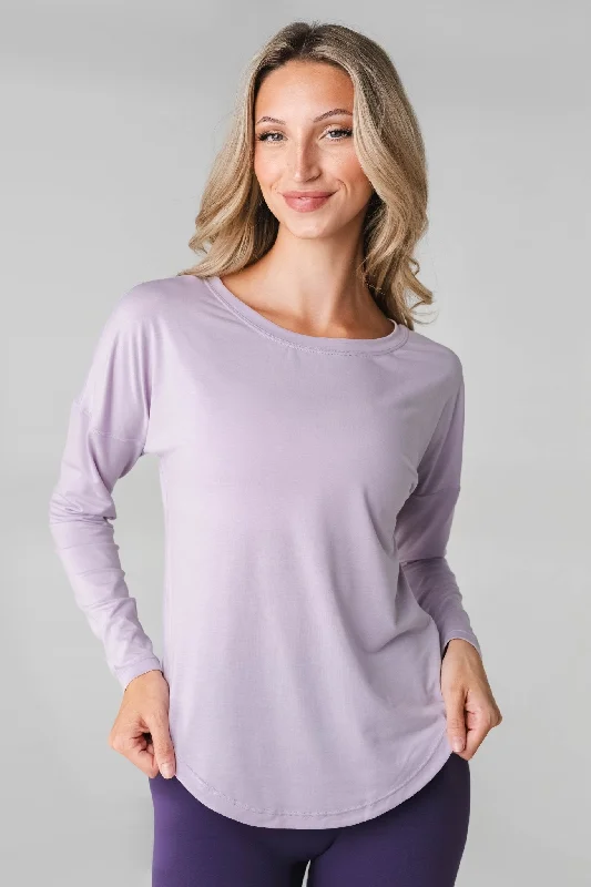 The Best Yoga Clothing At The Best Prices Vitality Versa® Full Long Sleeve - Lavender The Best Yoga Clothing At The Best Prices Vitality Versa® Full Long Sleeve - Lavender