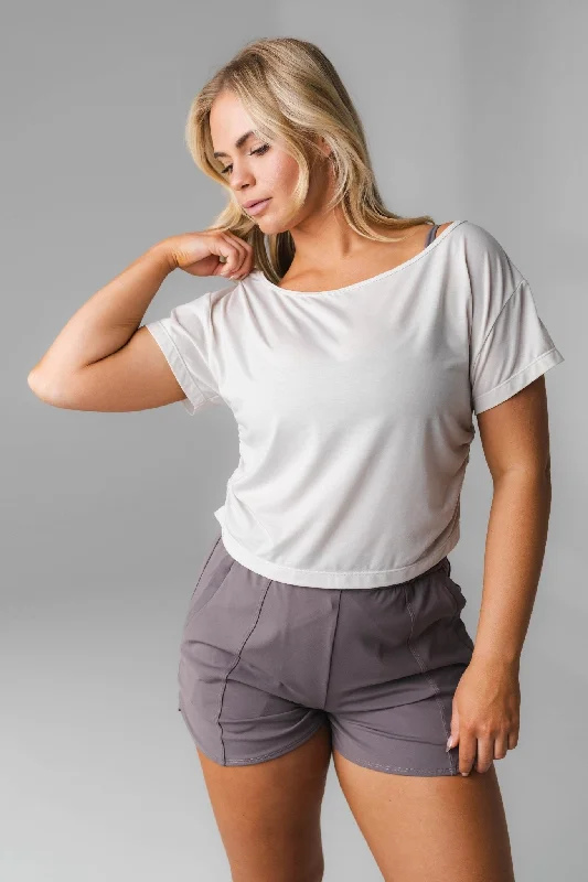 Performance Meets Savings In Our Yoga Wear Sale Vitality Versa®  Slouch Tee - Ash