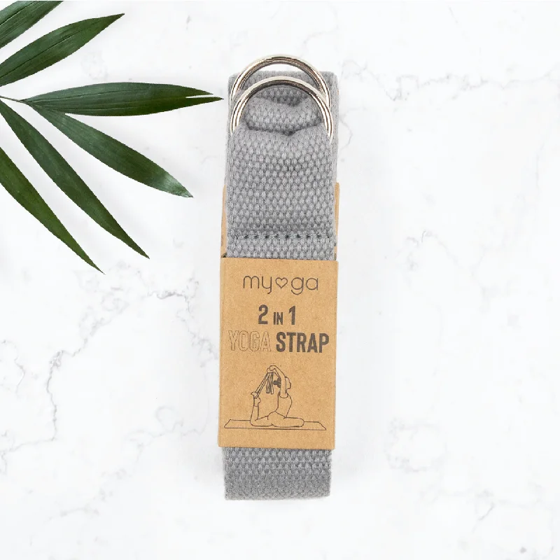 Your Yoga Routine, Upgraded For Less 2 in 1 Yoga Belt & Sling - Grey